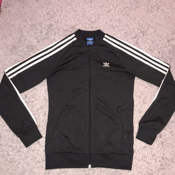 Adidas 3 stripe zip up sweater - Picture 1 of 2
